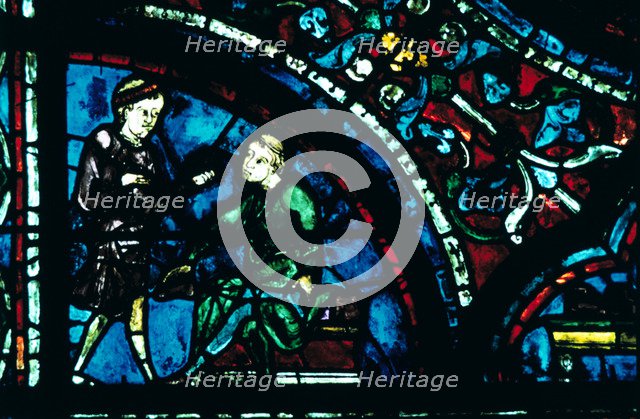 Stained glass, Chartres Cathedral, Chartres, France. Artist: Unknown