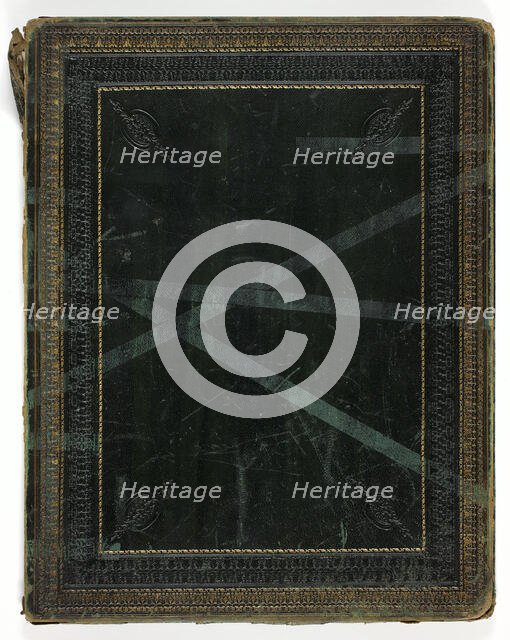 Text and cover, from Illustrations of the Bible, 1833-35. Creator: John Martin.