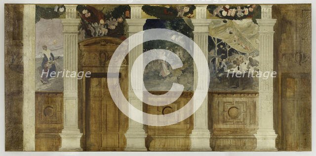 Esquisse pour la mairie du 4ème : Le Bal à la campagne ou La Fête populaire, 1884. Creator: Paul Albert Besnard.