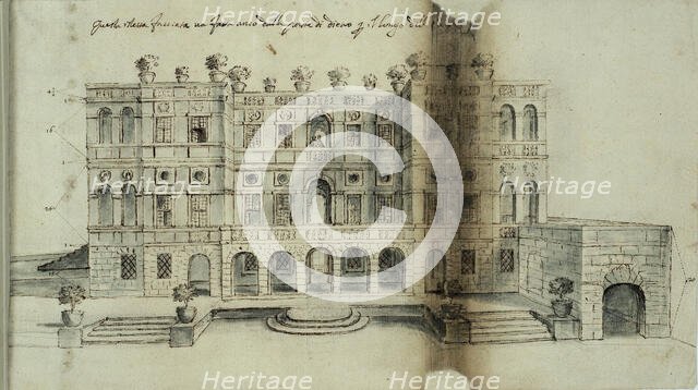 Project for the Villa del Vascello, 1663. Creator: Bricci, Plautilla (1616-1705).