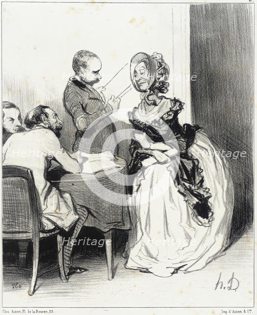 Messieurs, je viens offrir à votre journal..., 1844. Creator: Honore Daumier.