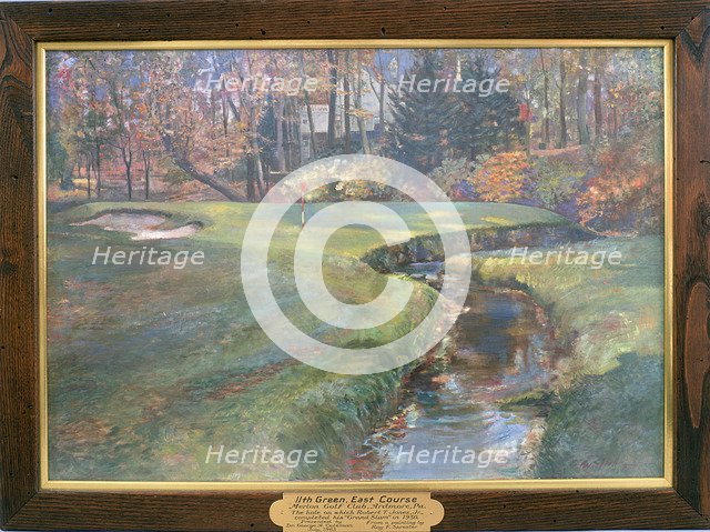 The hole that Bobby Jones completed his Grand Slam (1930), American, 1963. Artist: Unknown