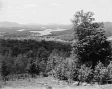 Lower Saranac Lake from Mount Pisgah, Adirondack Mtns., N.Y., between 1900 and 1910. Creator: Unknown.