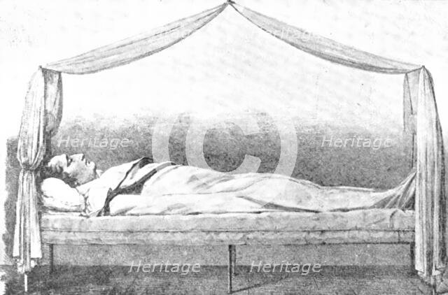 The Dead Lion: the body of Napoleon at Longwood, 1909. Creator: Unknown.