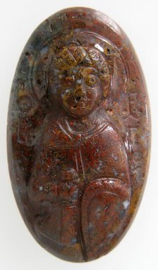 Cameo with Saint George, Byzantine, 1100-1300. Creator: Unknown.
