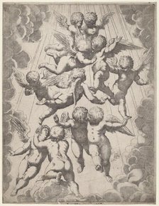 A Group of Angels in Glory, 1607. Creator: Unknown.