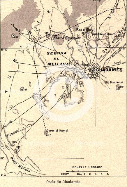 ''Oasis de Ghadames; Le Nord-Est Africain', 1914. Creator: Unknown.