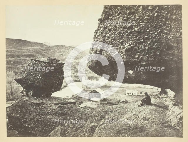 Hanging Rock, Echo City, 1868/69. Creator: Andrew Joseph Russell.