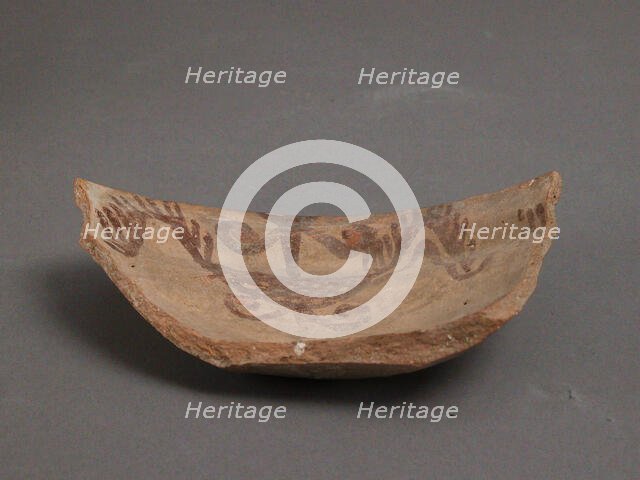 Bowl Fragment, Coptic, 4th-7th century. Creator: Unknown.