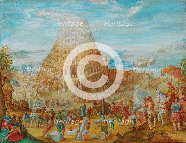 The Tower of Babel. Creator: Brentel, Friedrich (1580-1651).