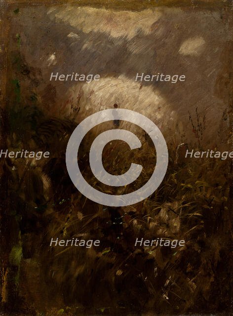 Summer Day. Goatsherd with a Goat, 1895-1897. Creator: Ladislav Mednyanszky.