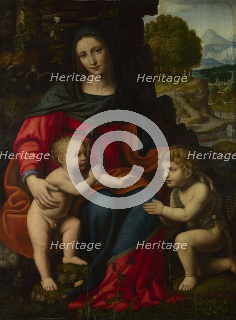 The Virgin and Child with Saint John, 1510s. Creator: Luini, Bernardino (ca. 1480-1532).
