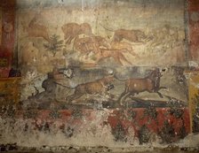 Hunting scene, House of Lucio Ceio Secondo, Pompeii, Italy, 1st century AD. Creator: Unknown.