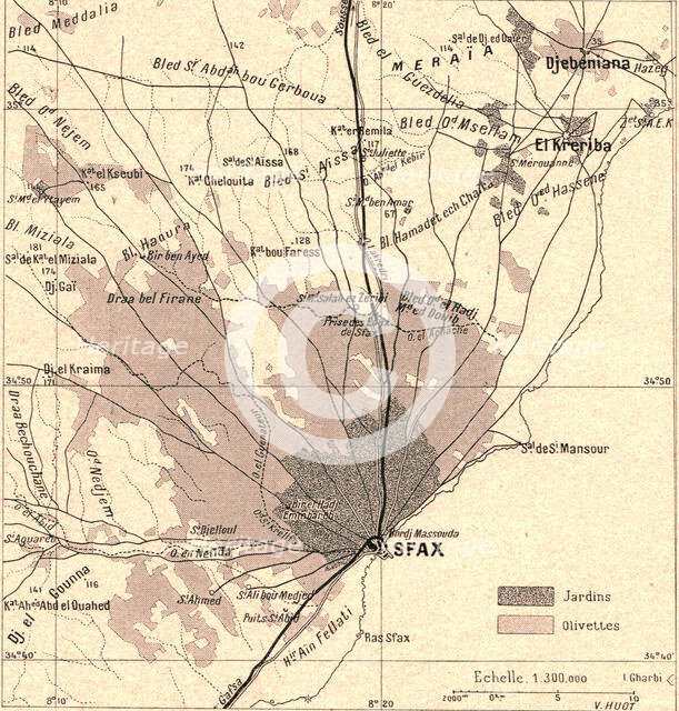 ''Olivettes de Sfax; Afrique du nord', 1914. Creator: Unknown.