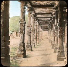 Colonnade, Delhi, India, late 19th or early 20th century. Artist: Unknown