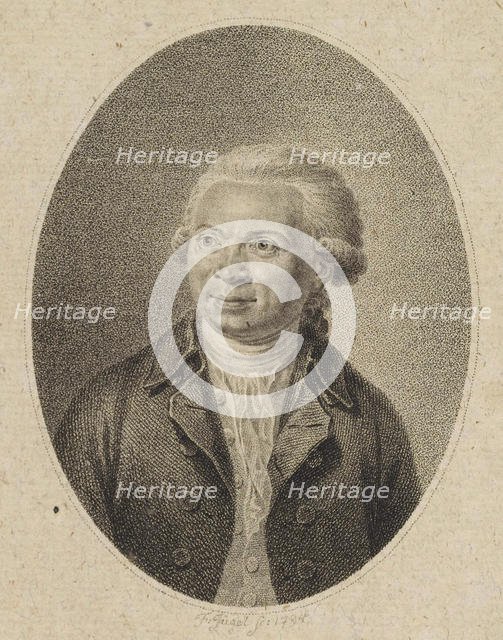 Portrait of the Composer Johann Abraham Peter Schulz (1747-1800) , 1794. Creator: Jügel, Johann Friedrich (1772-1833).