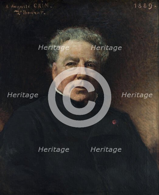 Portrait of Augustus Cain, 1889. Creator: Leon Joseph Florentin Bonnat.
