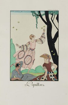 Falbalas et fanfreluches: Papillons, 1921. Creator: Barbier, George (1882-1932).