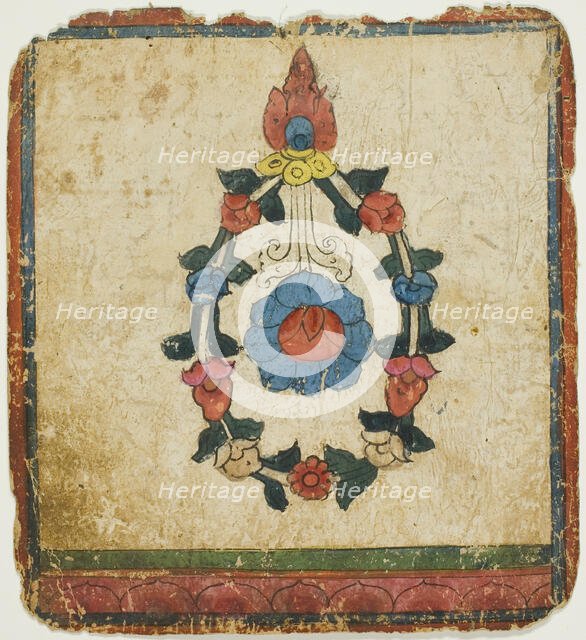 Image from a Set of Initiation Cards (Tsakali), 14th/15th century. Creator: Unknown.