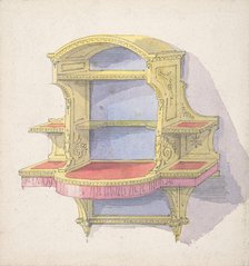 Design for Hanging Shelves, 1840-99. Creator: Anon.