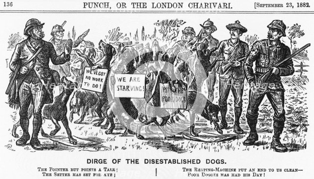 'Dirge of the Disestablished Dogs', 1882. Artist: Unknown