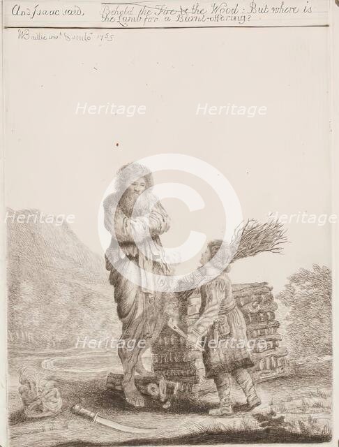 Abraham and Isaac, c1765. Creator: William Baillie.