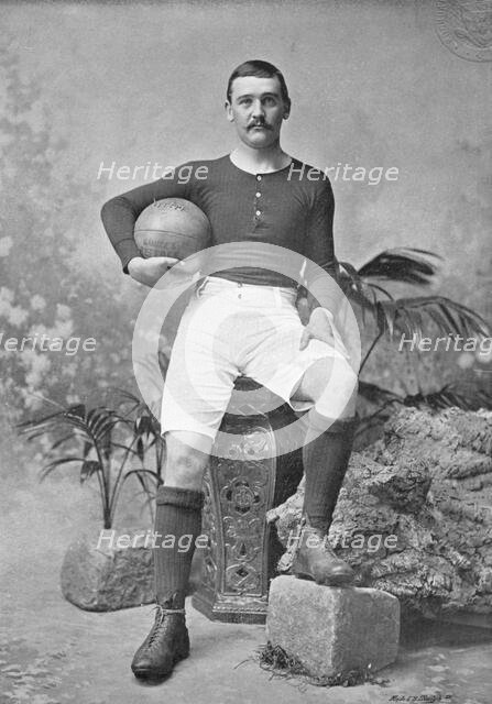 Portrait of the rugby player D McInroy, 1896.  Creator: Symmons & Thiele.