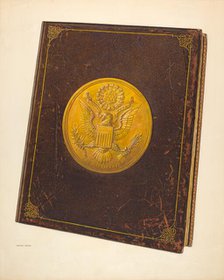 Book with U.S. Seal on Cover, c. 1941. Creator: Wayne White.