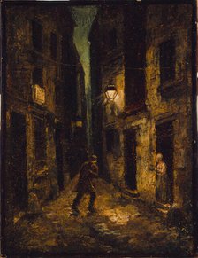 Rue du Petit-Musc, 1838. Creator: Charles Raymond Chabrillac.