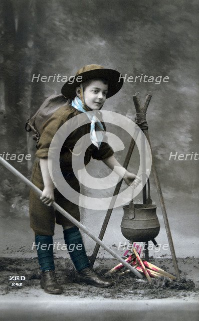 French WWI postcard, 1914-1918. Artist: Unknown