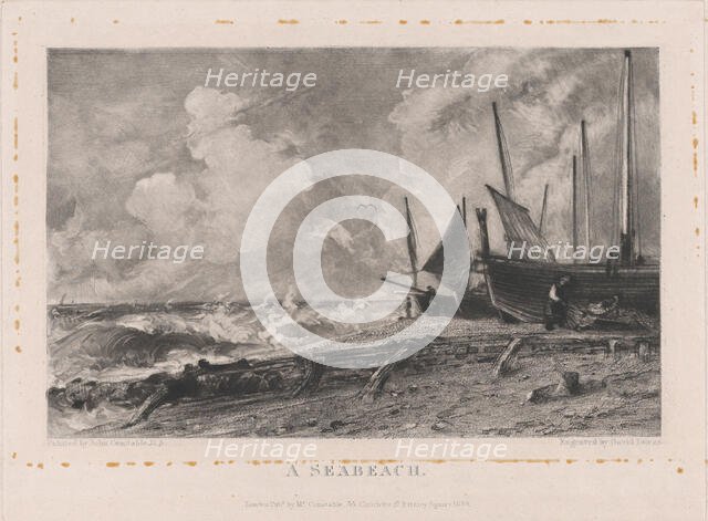 A Sea Beach, 1830. Creator: David Lucas.