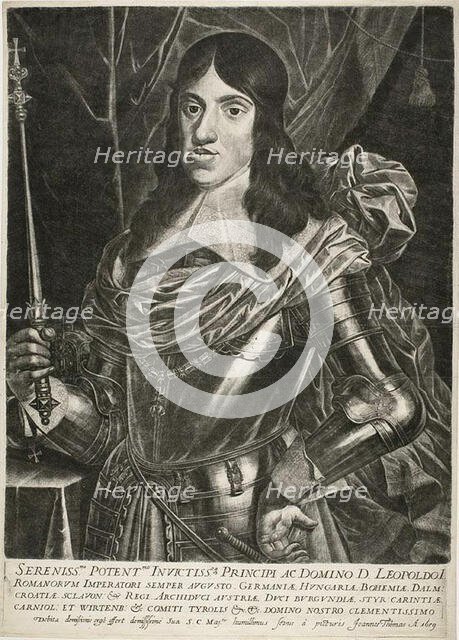 Emperor Leopold I, c. 1659. Creator: Jan Thomas.