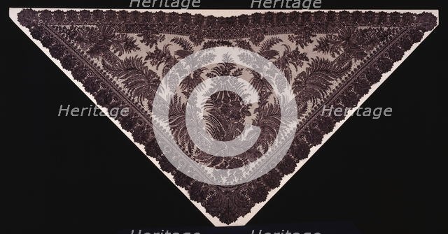 Half Shawl, France, Early 1860s. Creator: Unknown.