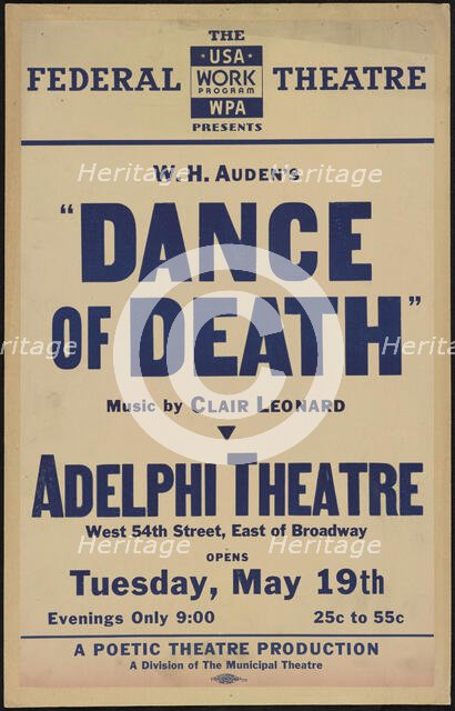 Dance of Death, New York, 1936. Creator: Unknown.
