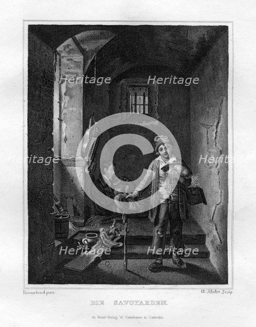 'Savoyards', c1833. Artist: Edouard Schuler