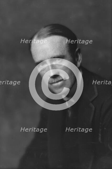 Tobin, Mr., portrait photograph, 1916 Jan. 3. Creator: Arnold Genthe.