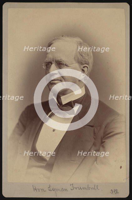 Portrait of Lyman Trumbull (1813-1896), 1877. Creator: Samuel Montague Fassett.
