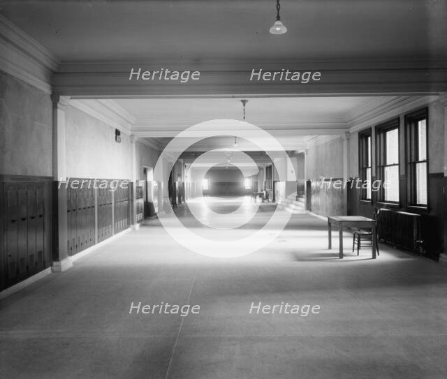 Northwestern High School, main corridor, Detroit, Mich., ca 1911. Creator: Unknown.