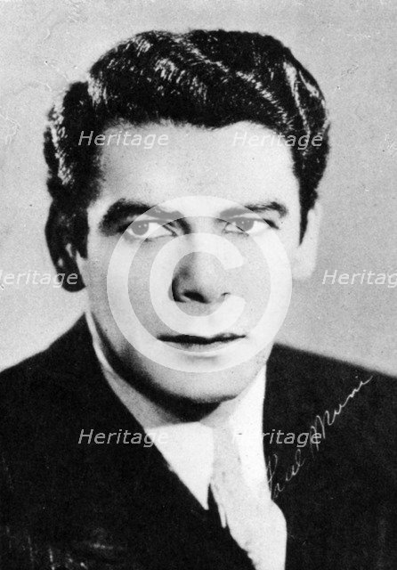 Paul Muni (1895-1967), American actor. Artist: Unknown