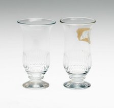 Two Flip Glasses, England, Late 18th century. Creator: Unknown.