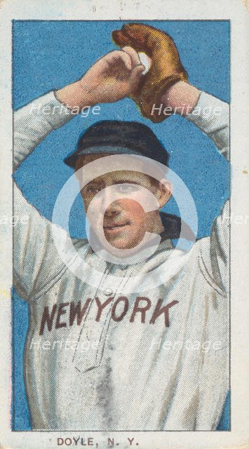 Doyle, New York, American League, from the White Border series (T206) for the American ..., 1909-11. Creator: American Tobacco Company.