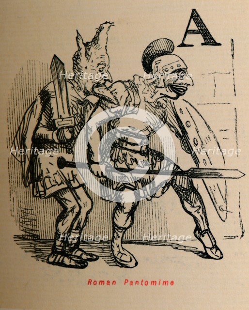 'Roman Pantomime', 1852. Artist: John Leech.