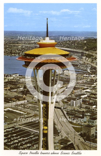 Space Needle, Seattle, Washington, USA, 1963. Artist: Unknown