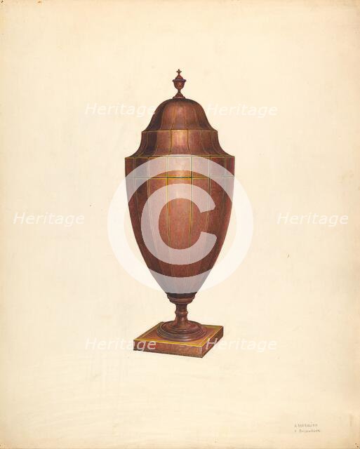 Knife and Spoon Box, c. 1938. Creators: Arsen Maralian, Ernest Busenbark.