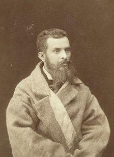 Tokhashanski, half-length portrait, facing right, between 1870 and 1886. Creator: Unknown.