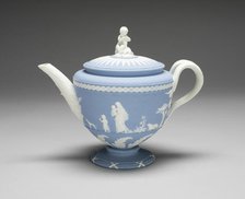 Teapot, Burslem, 1775/80. Creator: Wedgwood.
