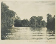 A quiet spot on a Norfolk river. From the album: Photograph album - England,  1920s. Creator: Harry Moult.
