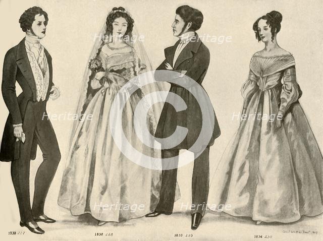 'Clothing from 1836-1847', 1907, (1937). Creator: Cecil W Trout.