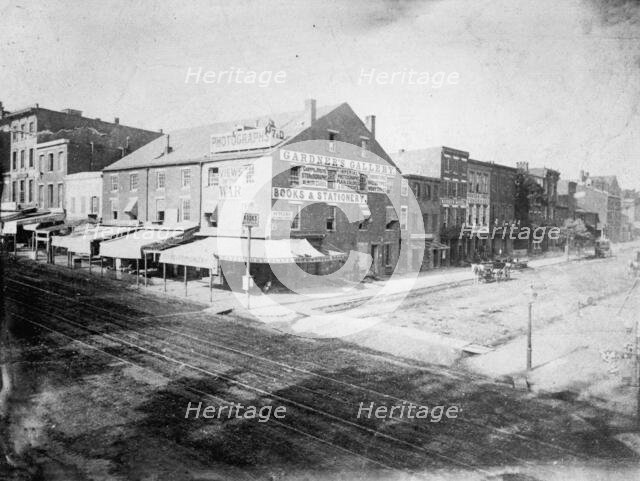 Alexander Gardner's Photographic Gallery, 7th & D Street, NW, Washington, D.C., ca. 1863. Creator: Unknown.
