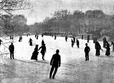 Skating in London: Regent's Park, 1895. Creator: Russell & Sons.
